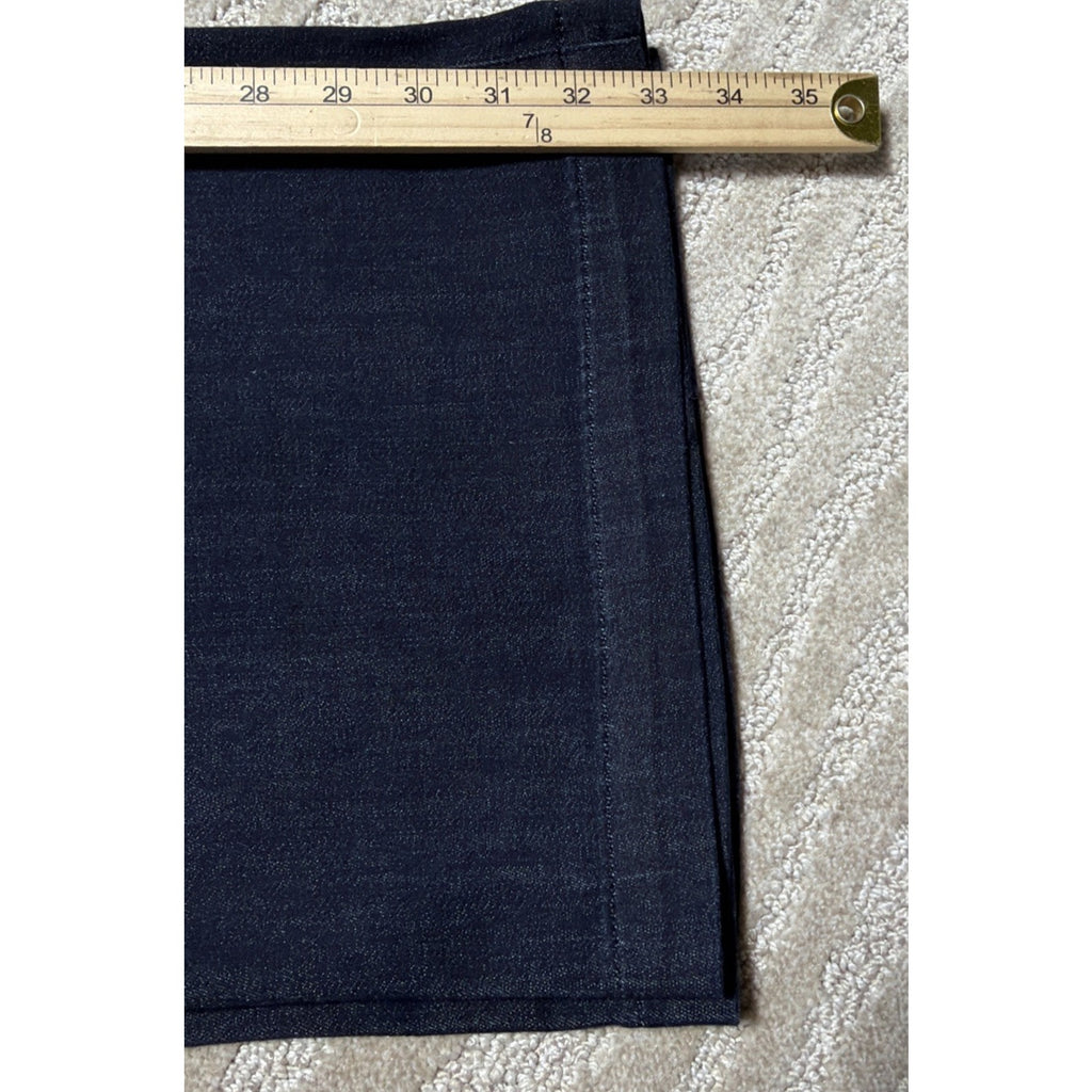 New Express Super High Waisted Exposed Zip Wide Leg Jeans Size 4 R