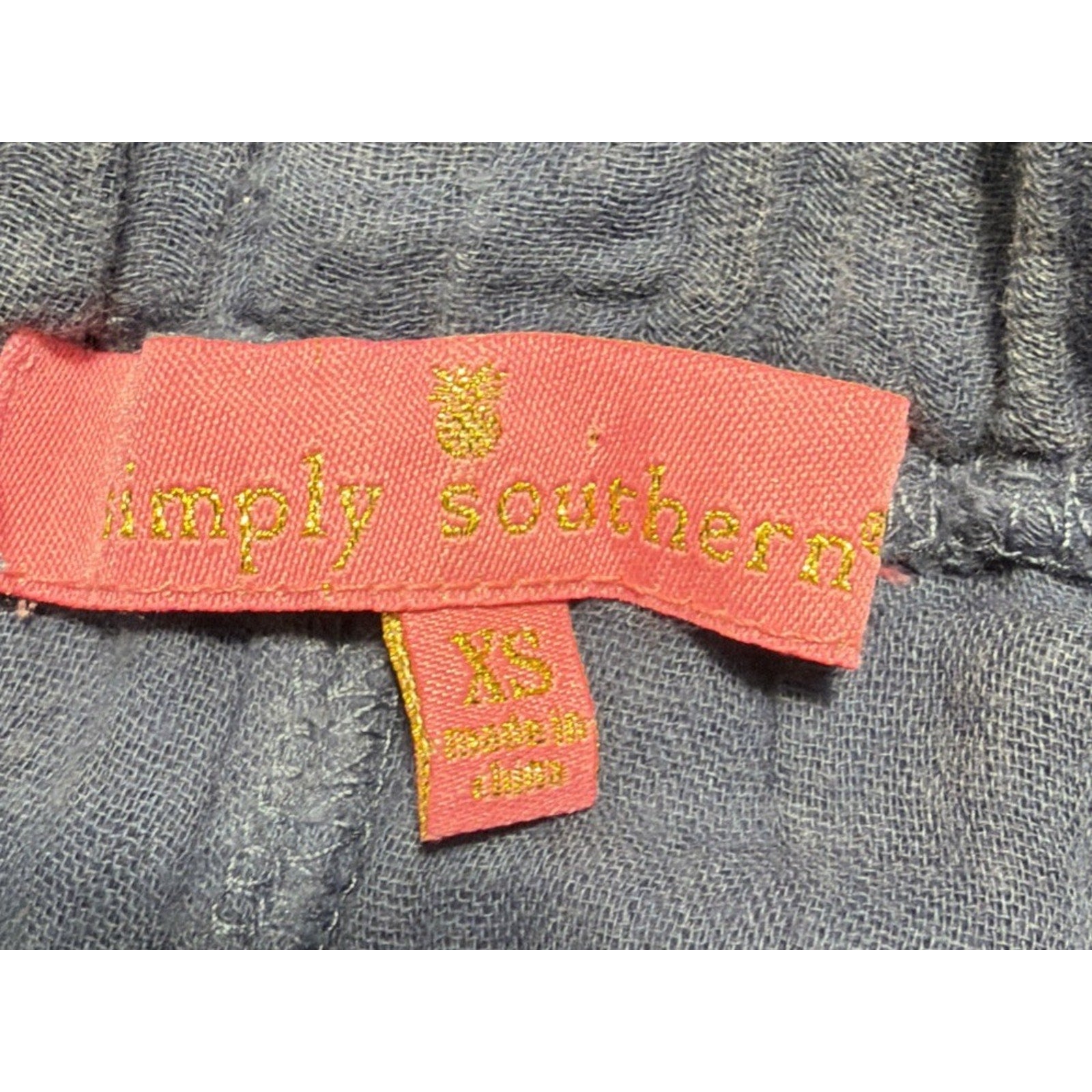 Simply Southern Blue Gauze High Rise Shorts Size XS