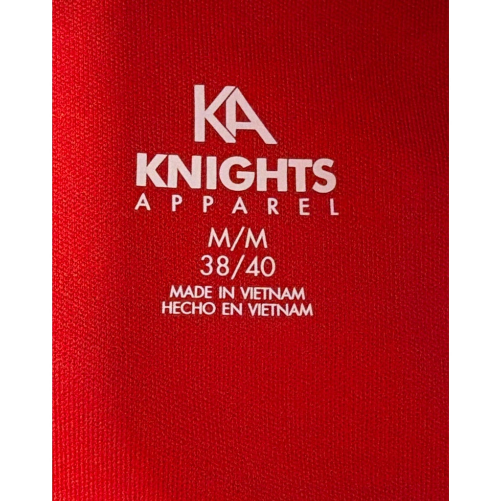 University of Kansas Jayhawks NCAA Knights App Red Polo Shirt Size M Excellent