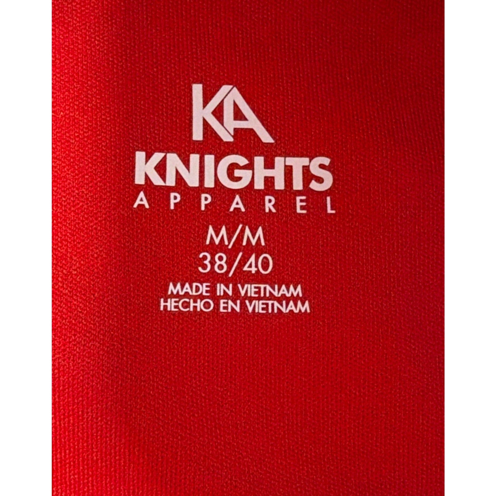 University of Kansas Jayhawks NCAA Knights App Red Polo Shirt Size M Excellent