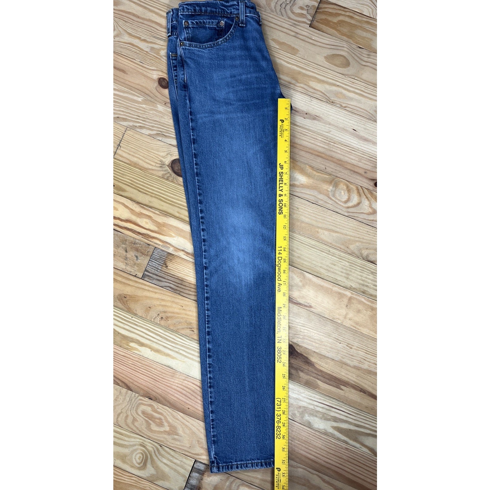 Levi's 511 Jeans Men’s 34x34 Blue Stretch Slim Fit Straight Light Wash Denim