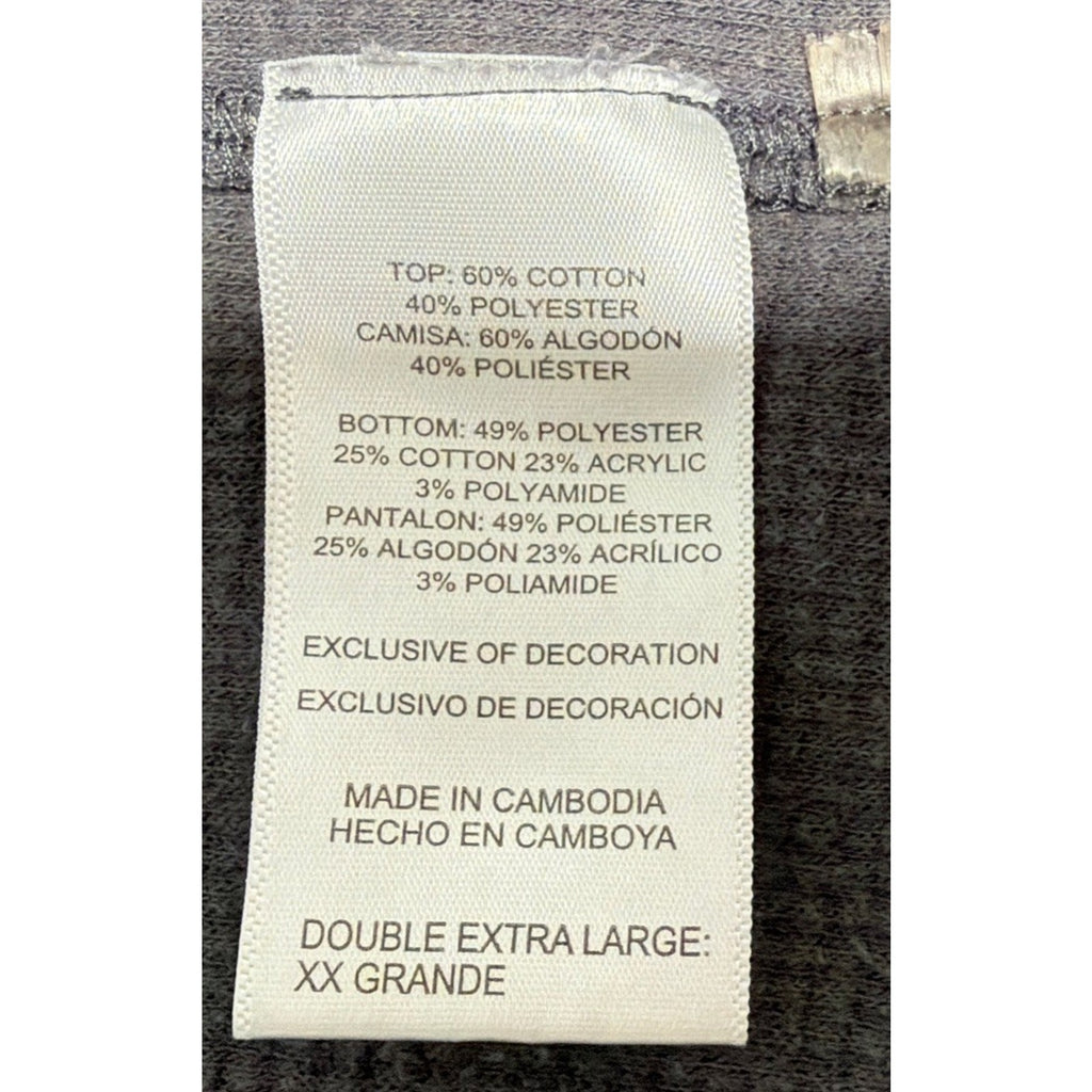 Tommy Bahama Shirt Men's XXL Gray Waffle Knit Thermal Cotton Stretch Casual