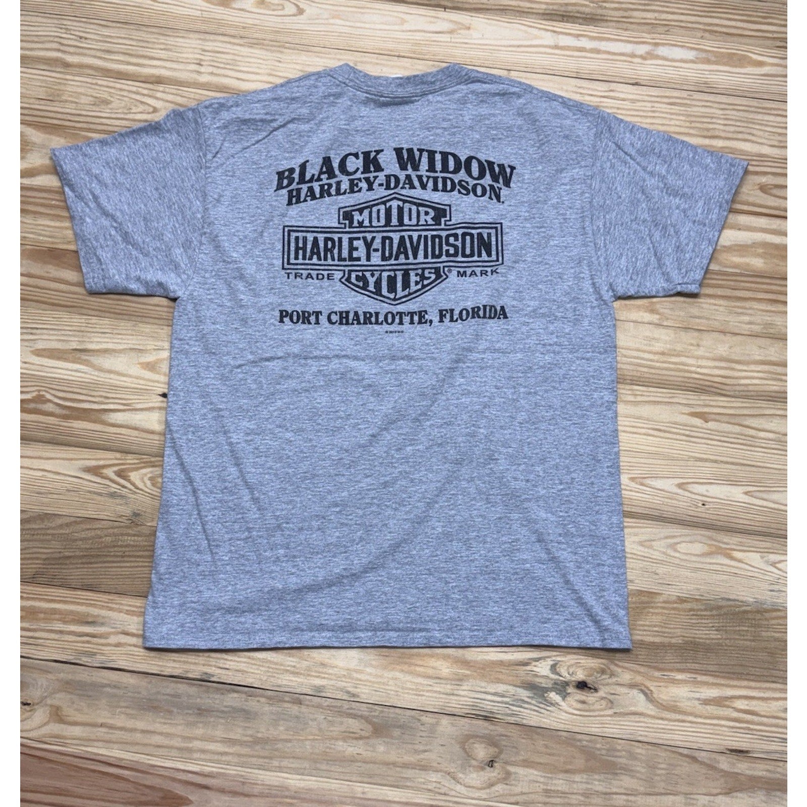 Harley-Davidson Electriglide 50th Anniversary T Shirt Black Widow Florida 2015