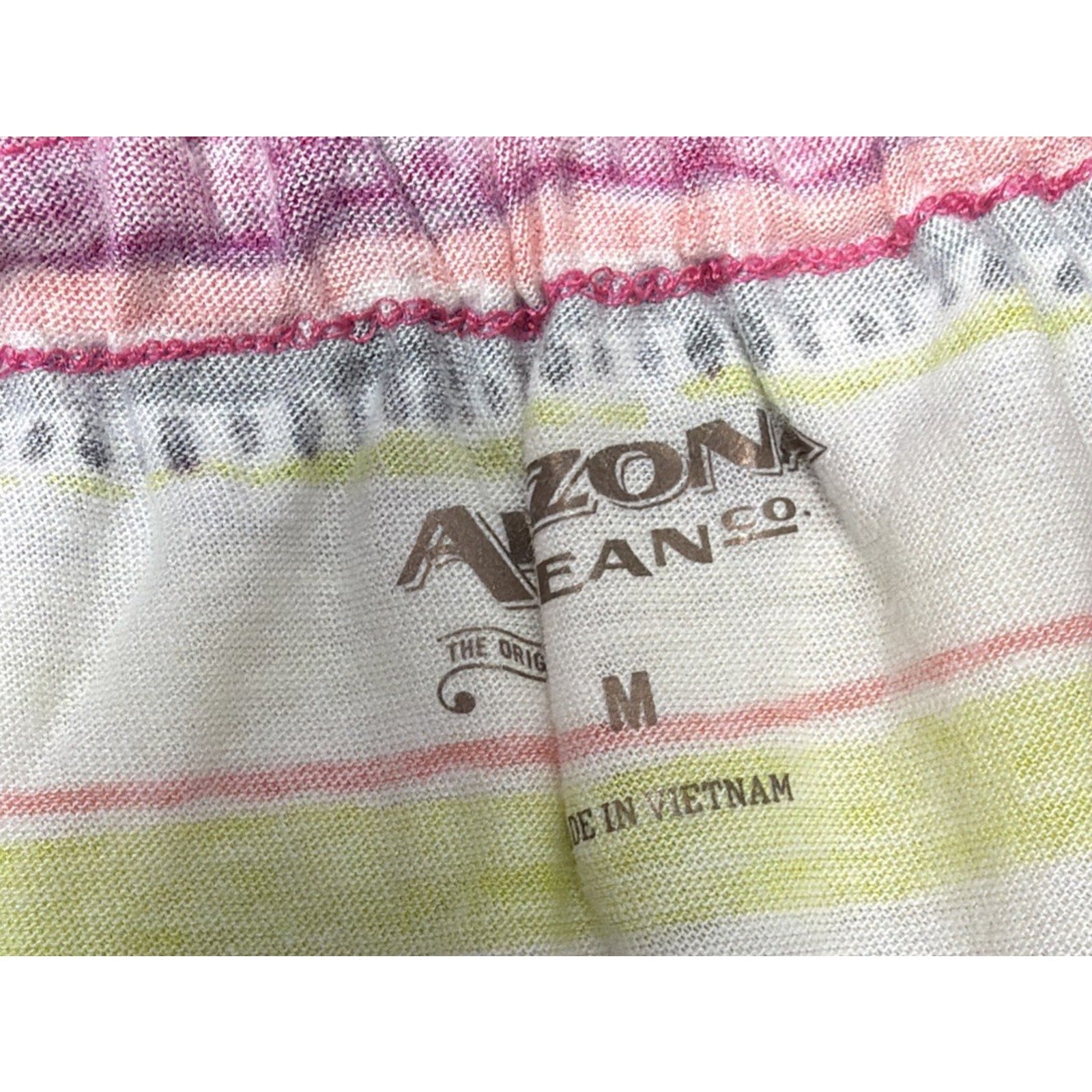 Arizona Girls Size M Plus Multi Colored Striped Sleeveless Knit Shirt New