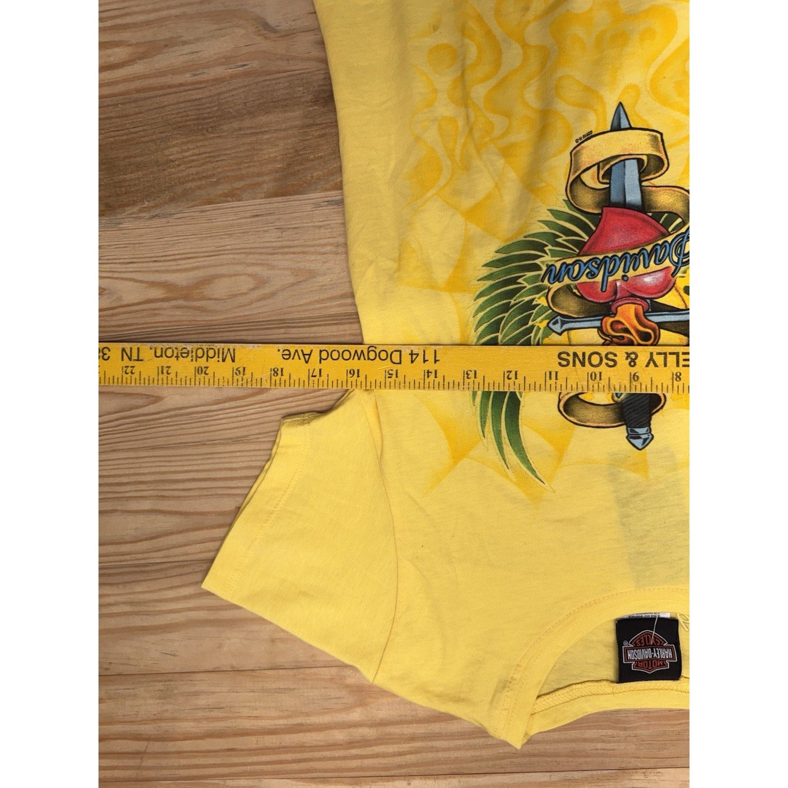 Barb’s Harley Davidson Philadelphia, PA Women’s M Yellow Short Sleeve T-Shirt
