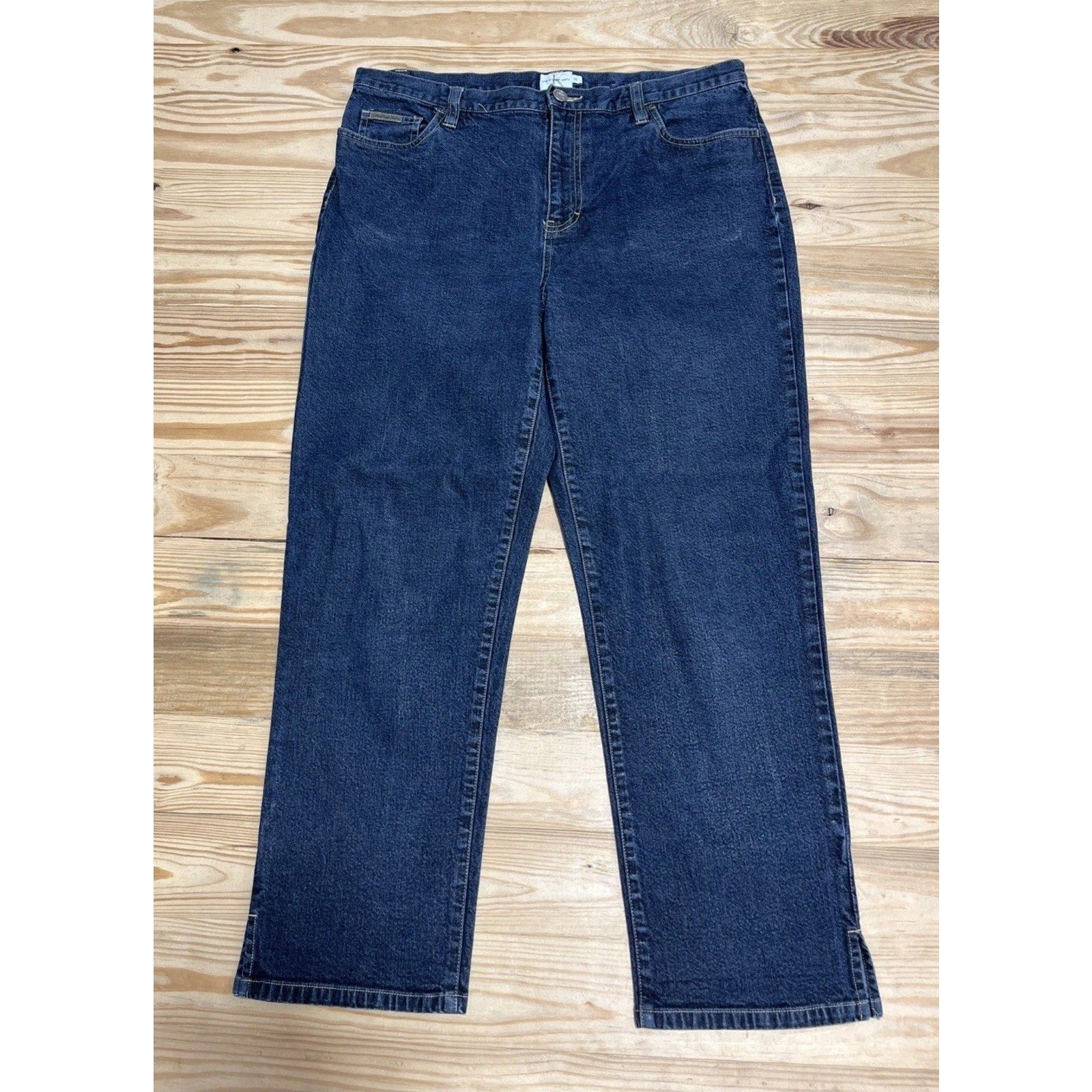 Women’s Calvin Klein Crop Jeans Size 12 Blue Stretch