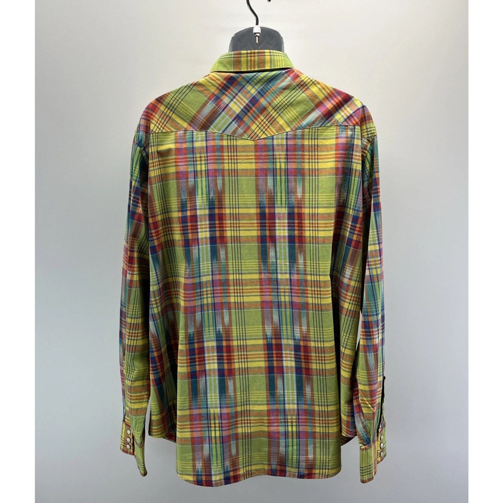 Vtg Polo Ralph Lauren Shirt Men XXL Western Pearl Snap Southwestern Colorful