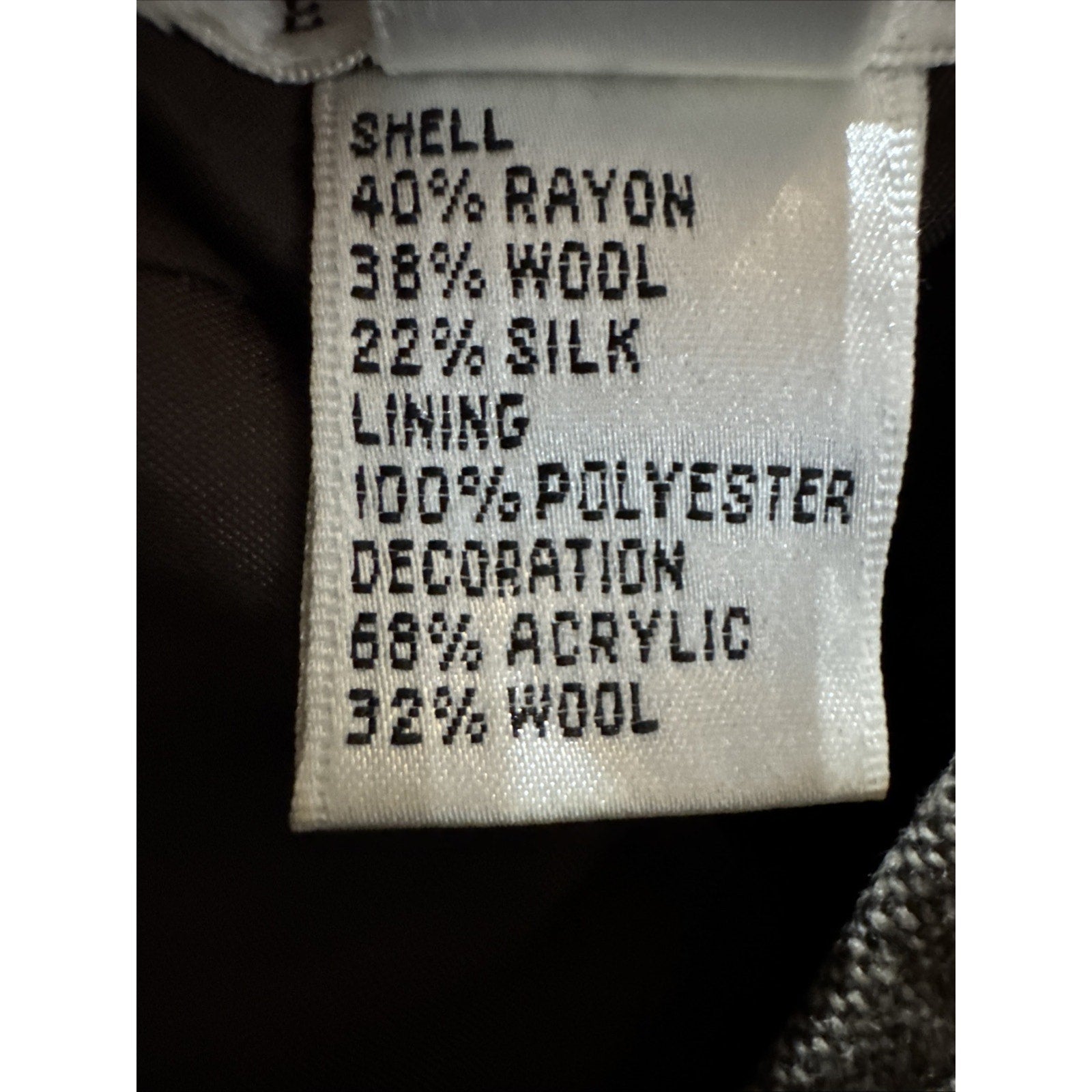 Talbots Women's A Line Skirt Size 2 Brown Wool Blend Crochet Hem Accent