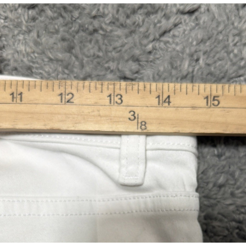 Michael Kors White Izzy Skinny Denim Jeans Womens Size 4 Designer Preppy Casual