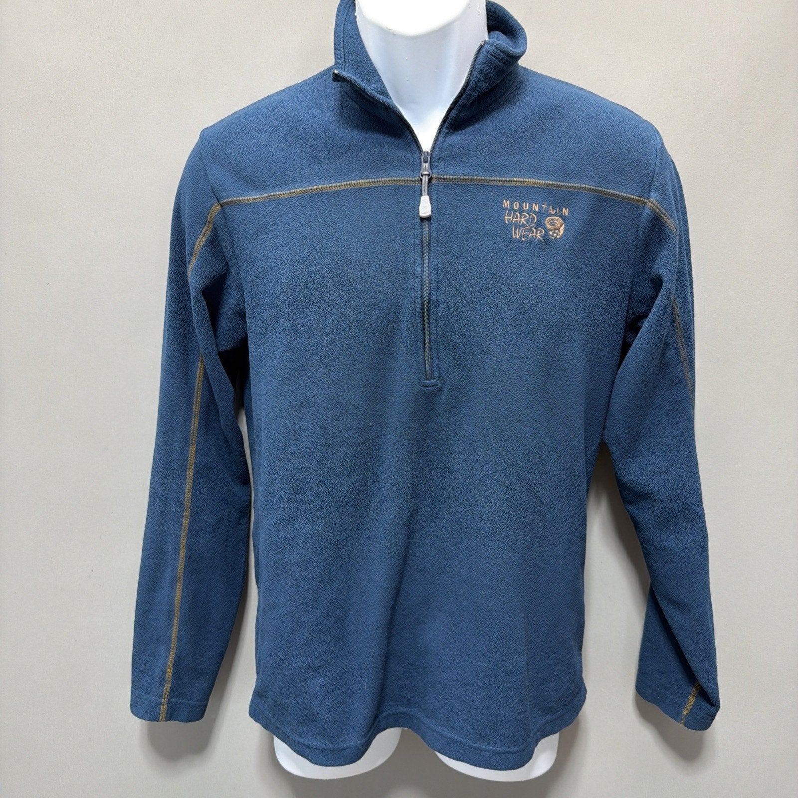 Mountain Hardwear Polartec Fleece Pullover 1/4 Zip Blue Mens Small