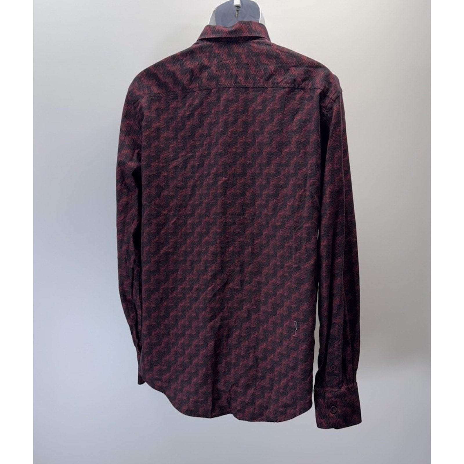 ROBERT GRAHAM Mens SHIRT L CLASSIC FIT Long Sleeves BUTTON FRONT Ruby Diamond