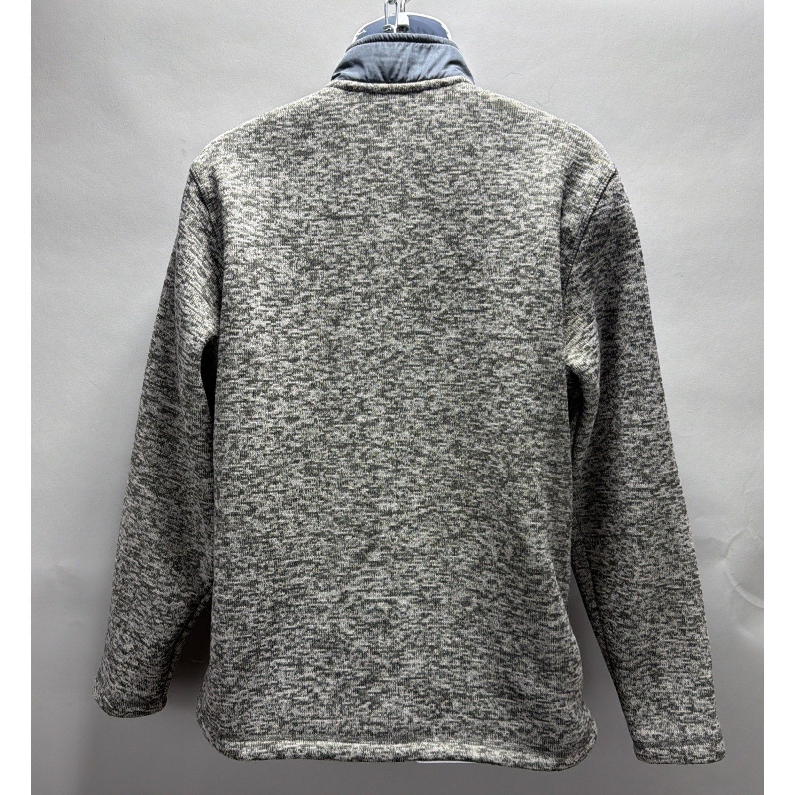 Eddie Bauer Sweater Men's M Gray Quarter Zip Radiator Fleece Pullover Outdoor