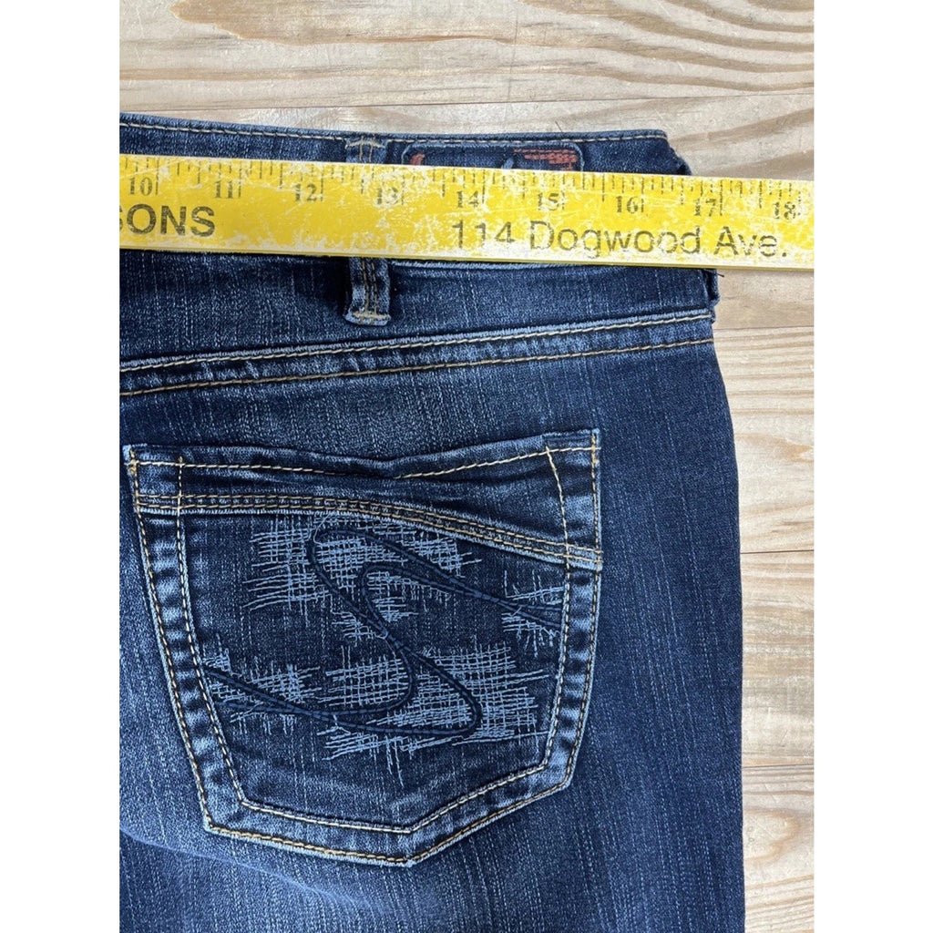 SILVER AIKO BOOTCUT WOMENS 31 WAIST 31 LEG MEDIUM DRK BLUE