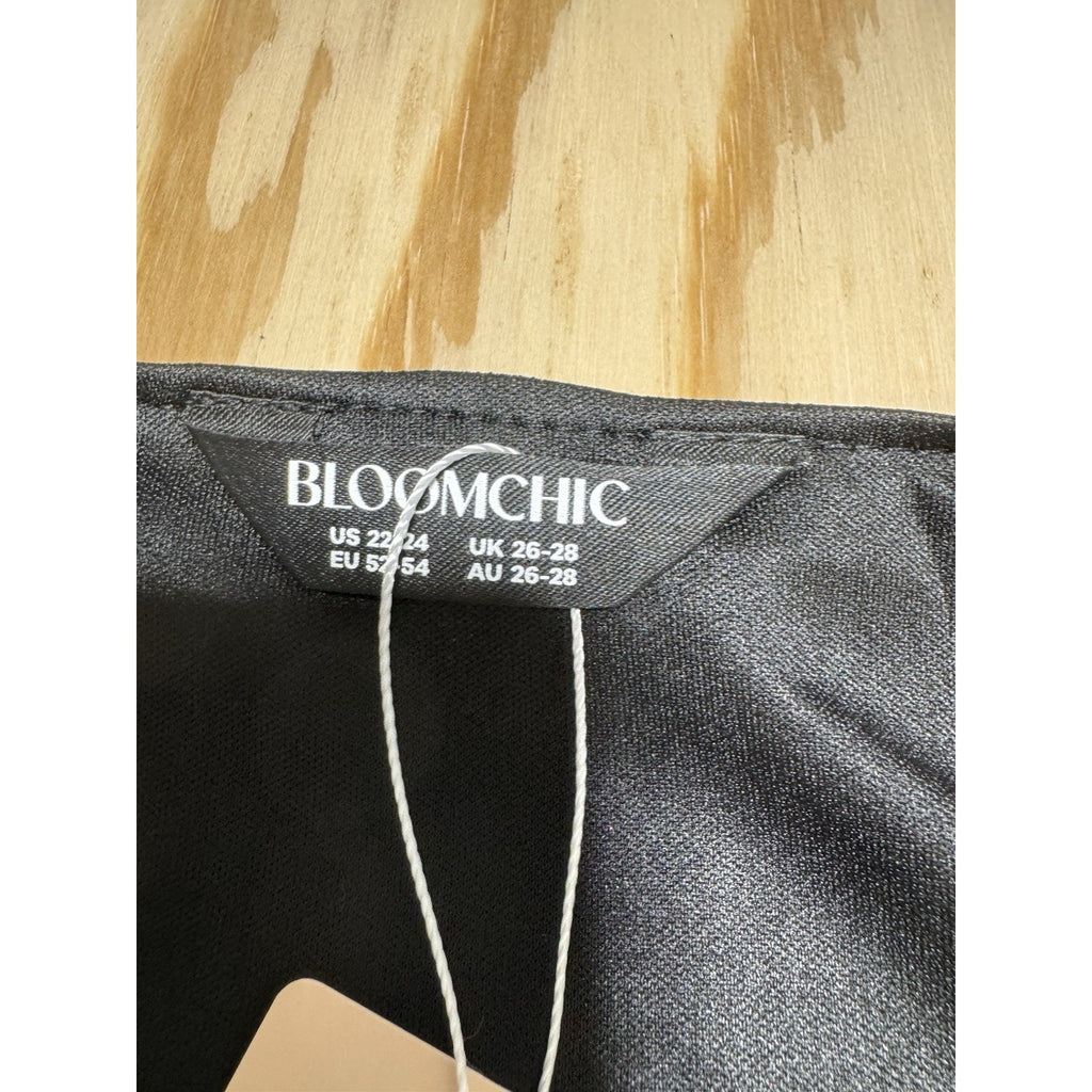 Bloomchic Dress Purple Black Sheer Shimmery Fairy Witchy Women’s Size 22-24 New