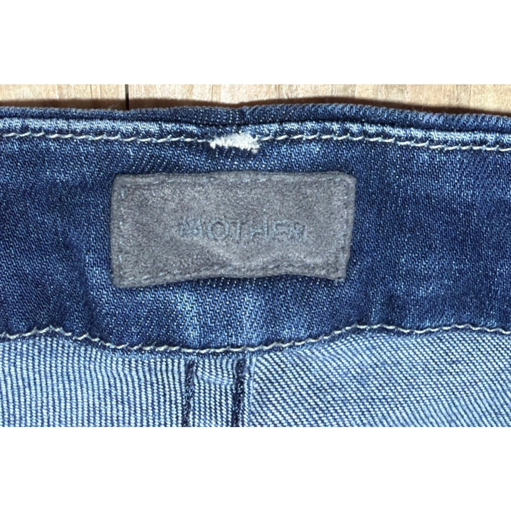 MOTHER Women's High Waisted Looker Ankle Fray Jeans in Tongue And Chic Size 25