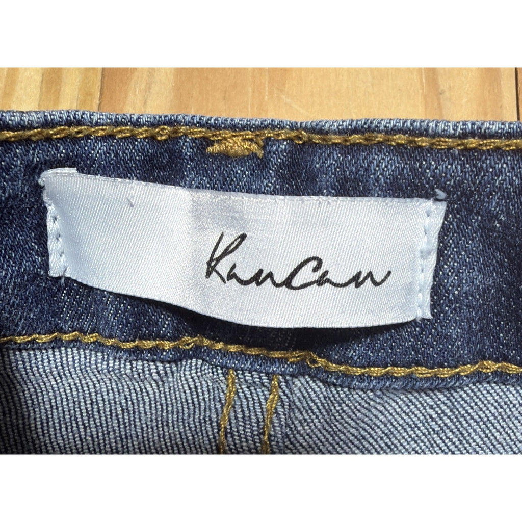 KanCan Mid-Rise Flare Leg Dark Blue Stretch Jeans 3/25x33