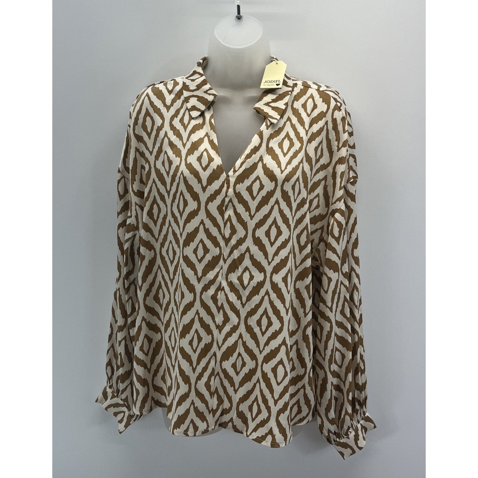 Jodifl Los Angeles Peasant Bohemian Blouse Ruffles NWT Medium