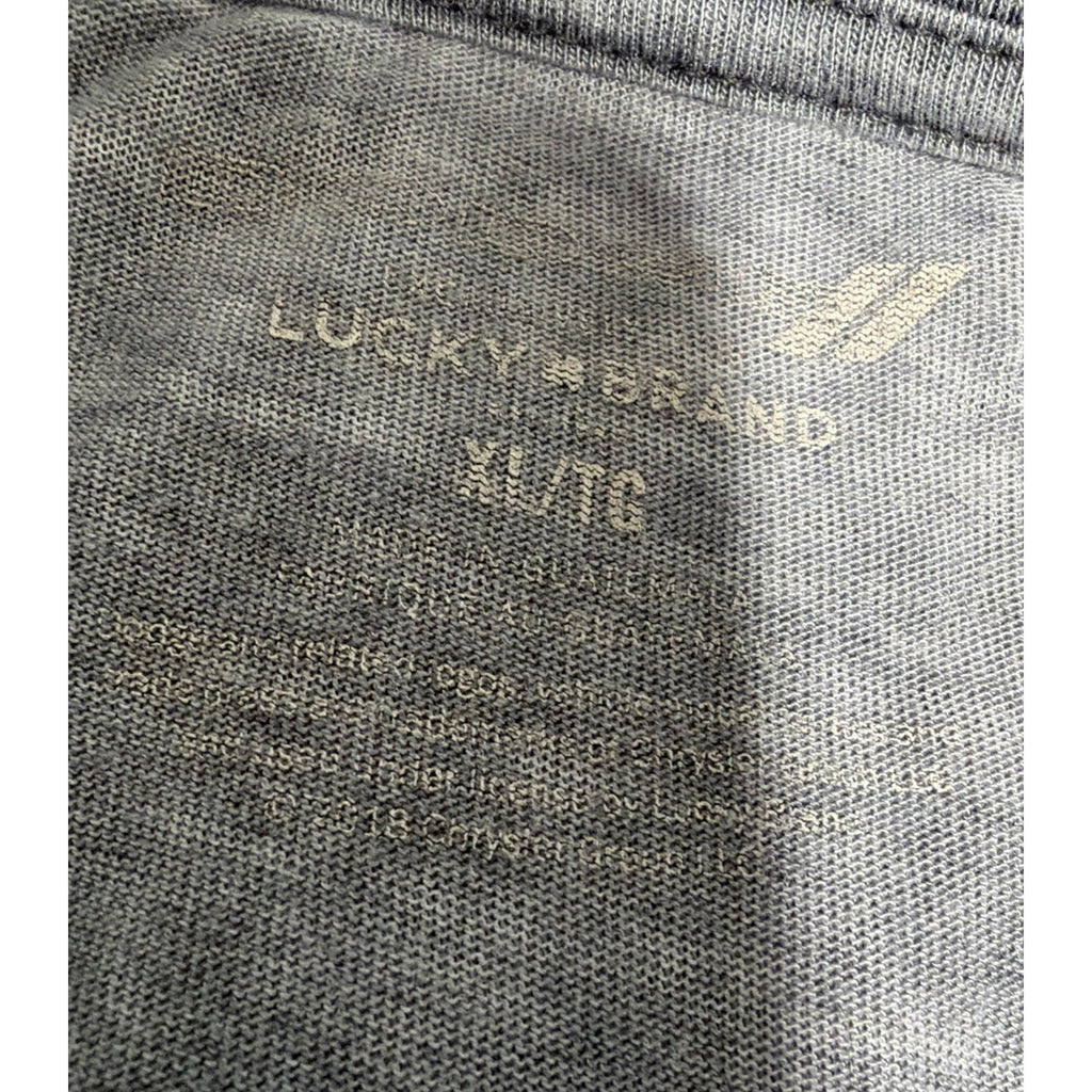 Lucky Brand X Dodge Racing T shirt Men XL Gray Short Sleeve Outdoor Casual