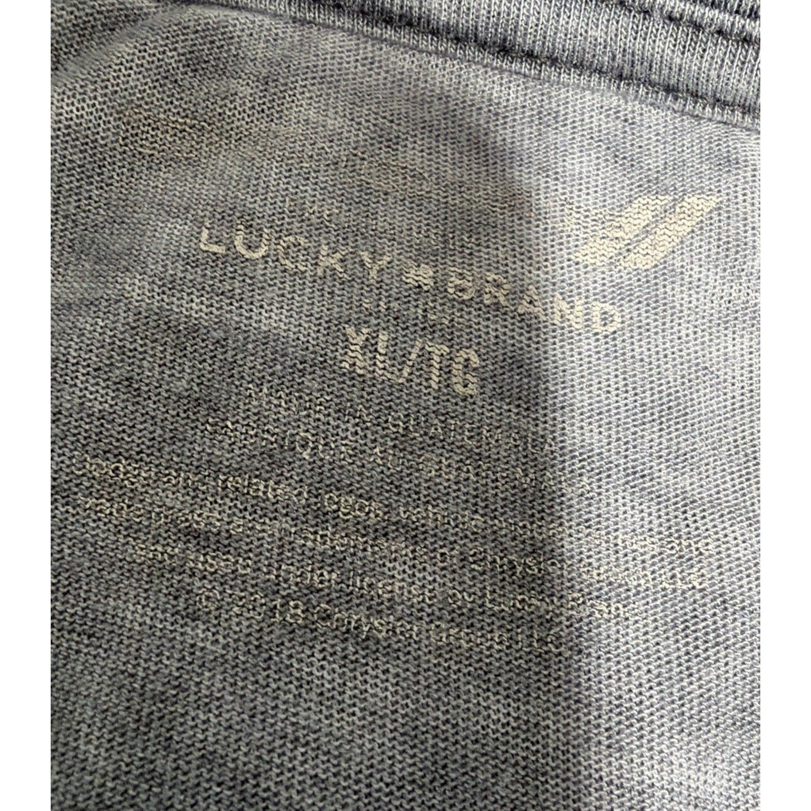 Lucky Brand X Dodge Racing T shirt Men XL Gray Short Sleeve Outdoor Casual