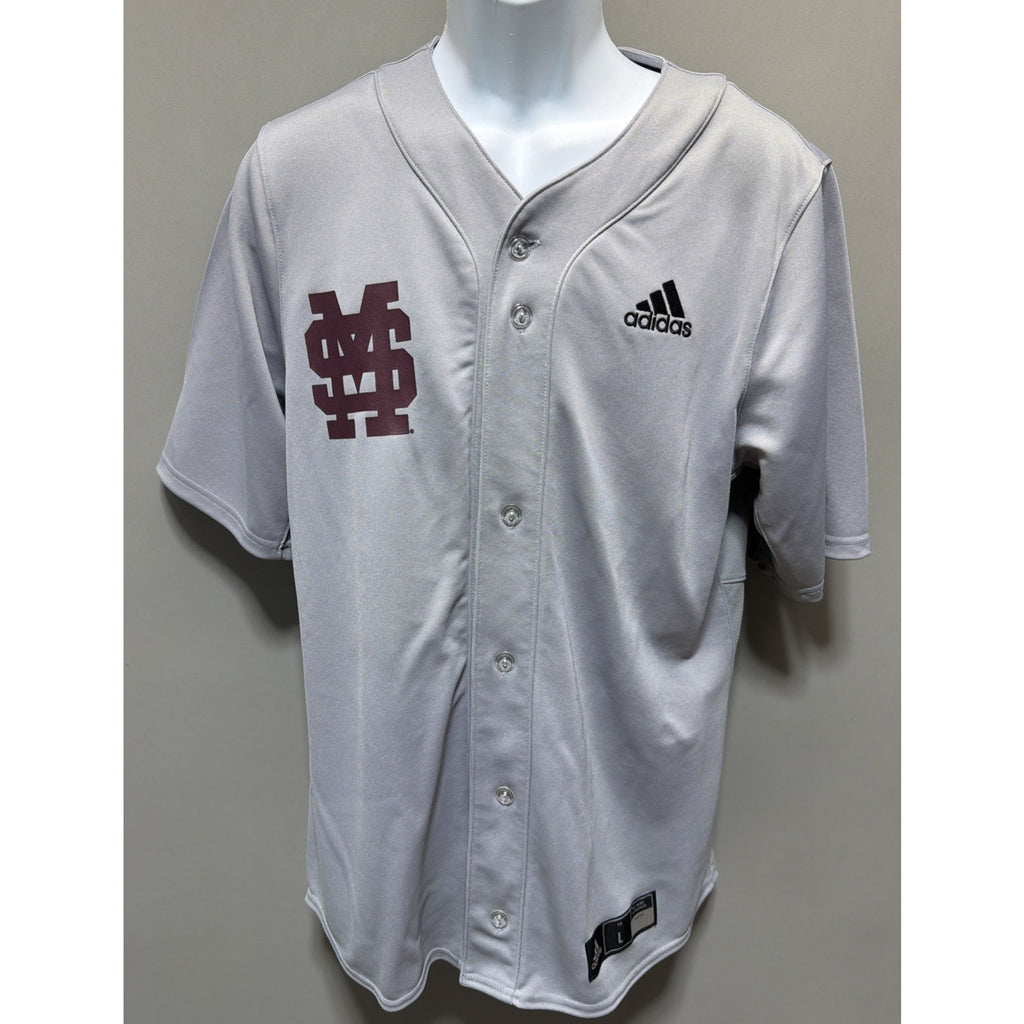 Mississippi State Bulldogs Team Issued Adidas Game Jersey Mens Size L NCAA 2018