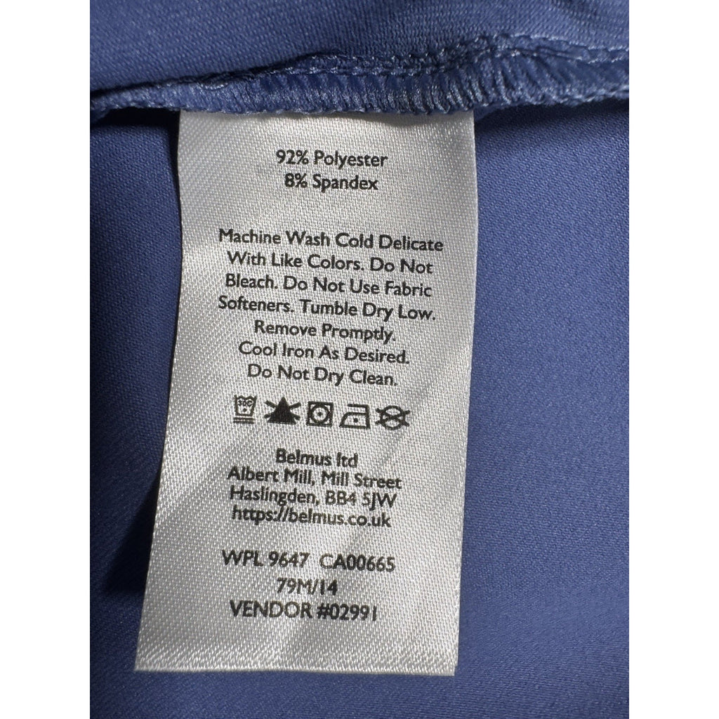 Eddie Bauer Aster Crossover Dress Women’s Large Blue Sleeveless Pocket New