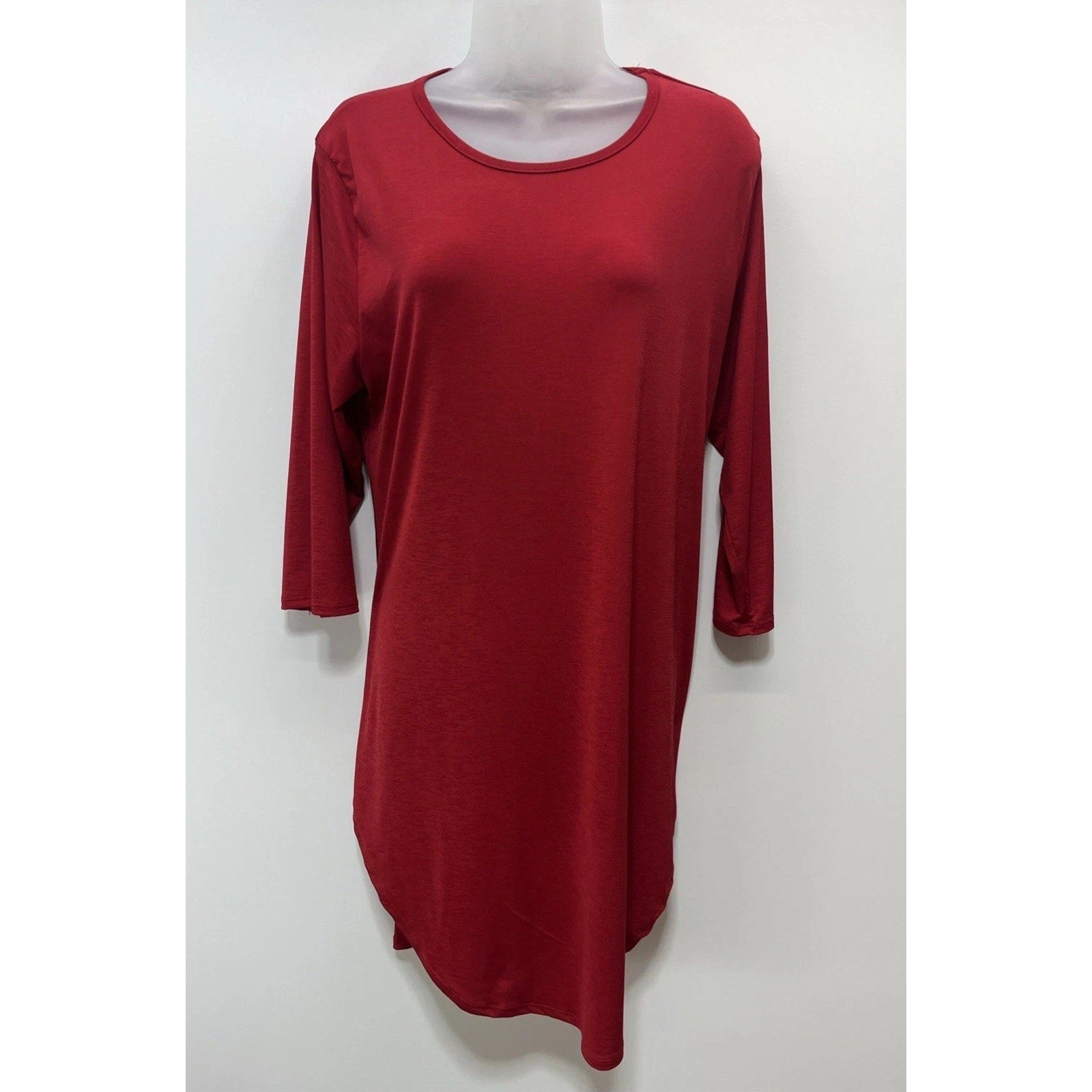 Lucky & Blessed Red Short Sleeve Dress Size L