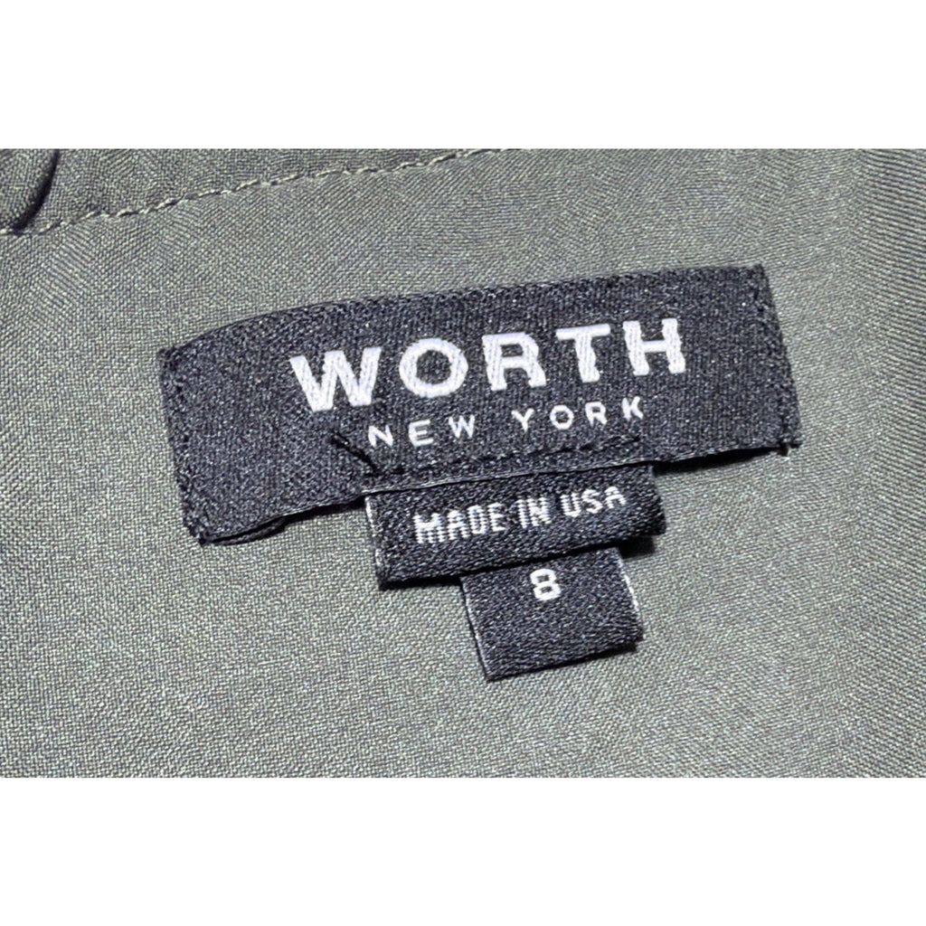 Worth New York Womens Gray Lined Sleeveless Knee Length Dress sz 6 Stretch USA