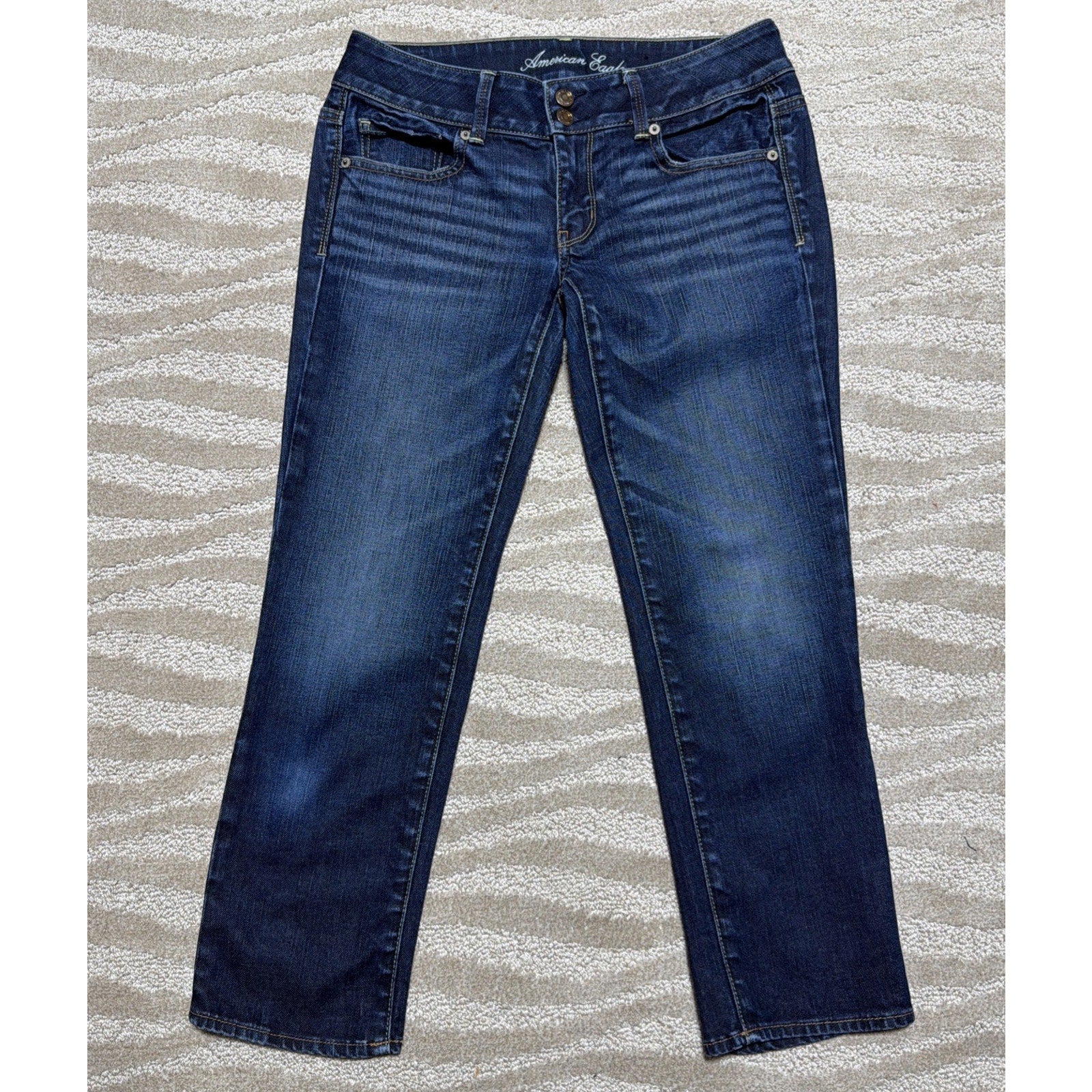 American Eagle Stretch Women's Size 6 Artist Stretch Low Rise Blue Jeans Comfort