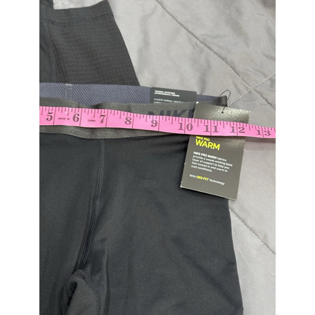Womens Nike Pro Warm Mid-Rise Training Tights 932078-010 Black NEW Size XS