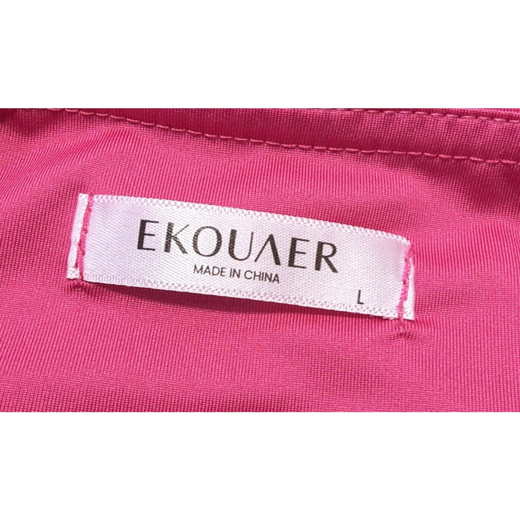 Ekouaer Skort Women’s L Pink Tennis Golf Athletic Pullon Lined Skirt Shorts