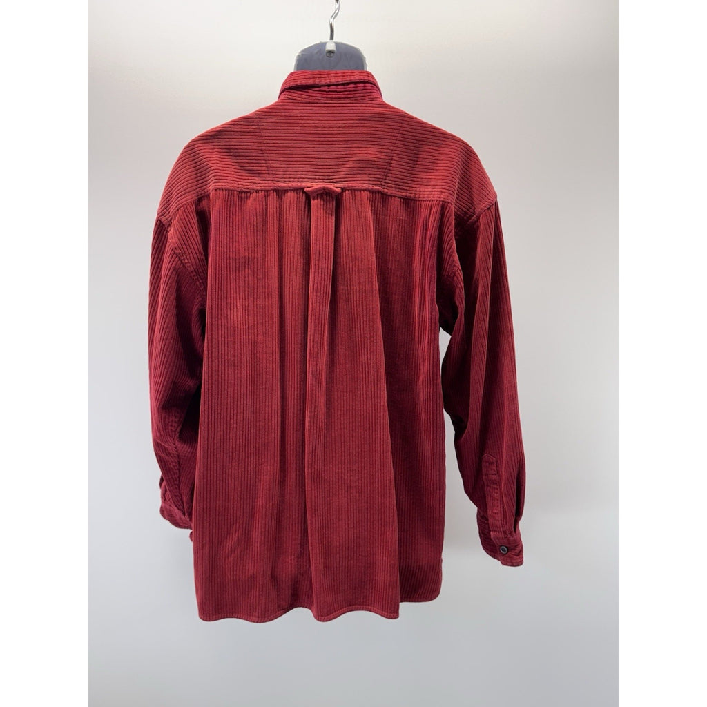 Point Zero Technology Men’s Large Red Corduroy Shirt Jacket