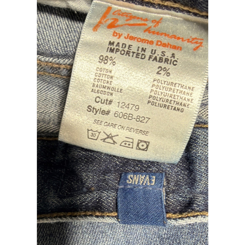 Citizens Of Humanity Evans Jeans Mens Relax Straight Blue 38x32 Hemmed