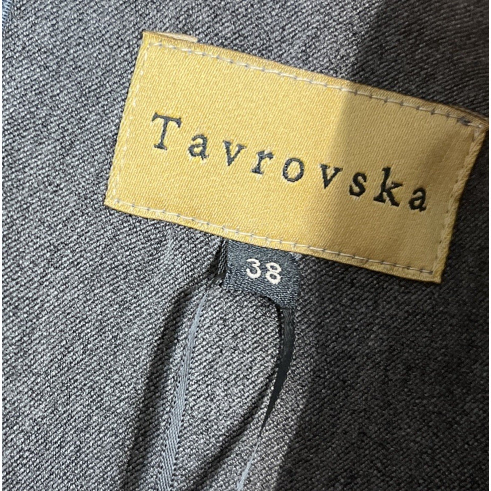 Tavrovska Gray High Neck Midi Pencil Dress Size 38 US 4