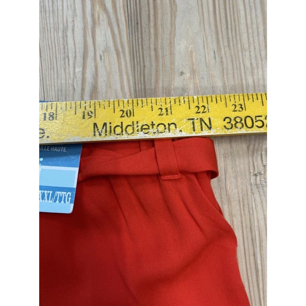 Nwt Old Navy Shorts Womens XXL Orange High Rise Flamingo Tulip Pockets