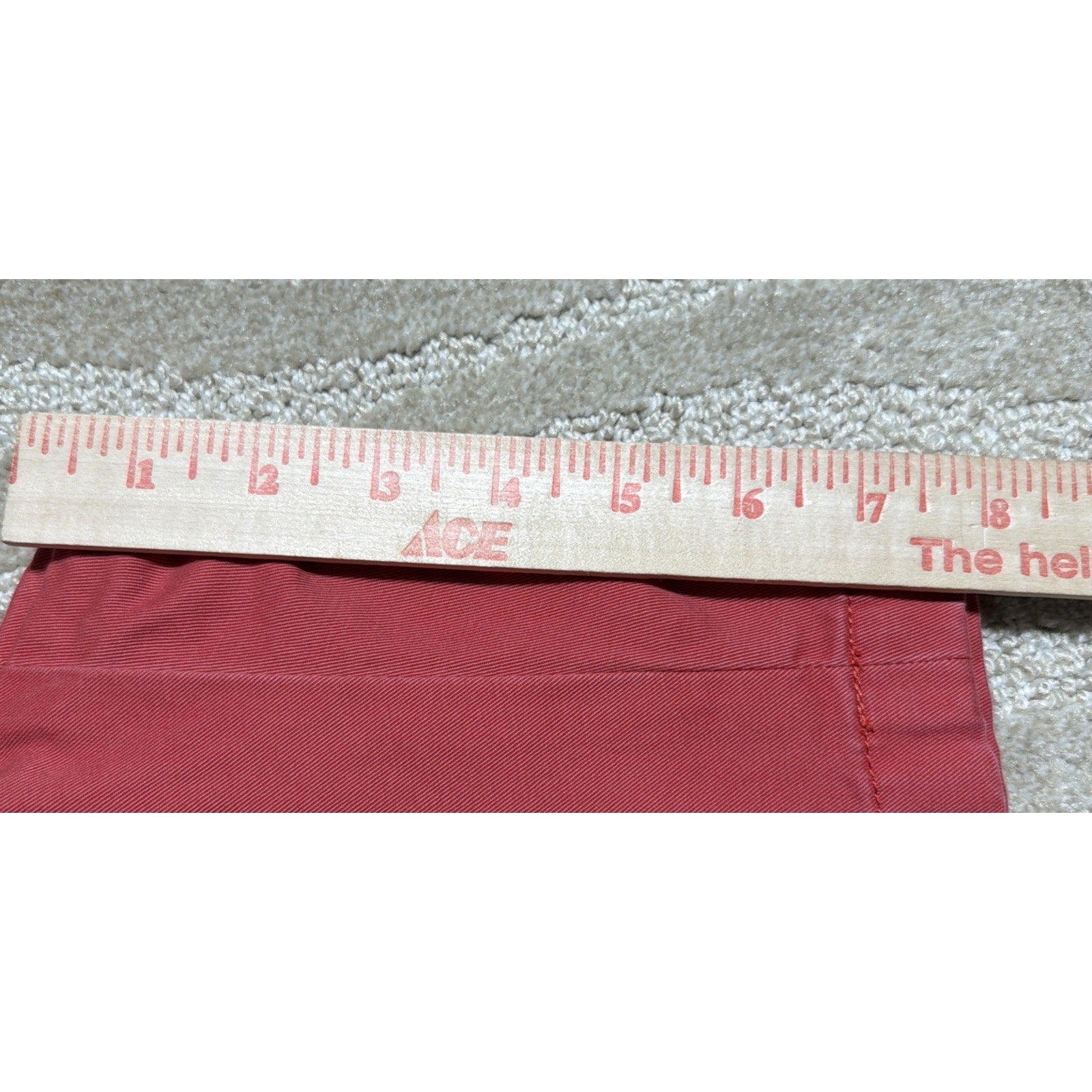 Nautica Deck Shorts Mens 38 Salmon Pink Classic Fit Stretch Chino Casual Summer