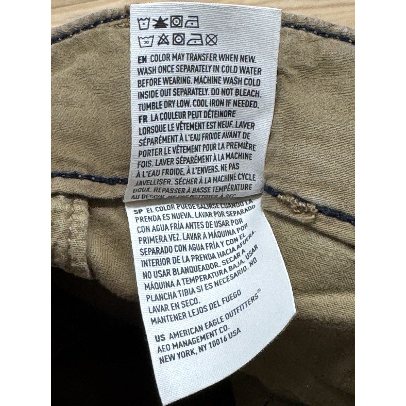 AE AMERICAN EAGLE CLASSIC Khaki CASUAL COTTON Stretch SHORTS MENS SIZE 31 x 10