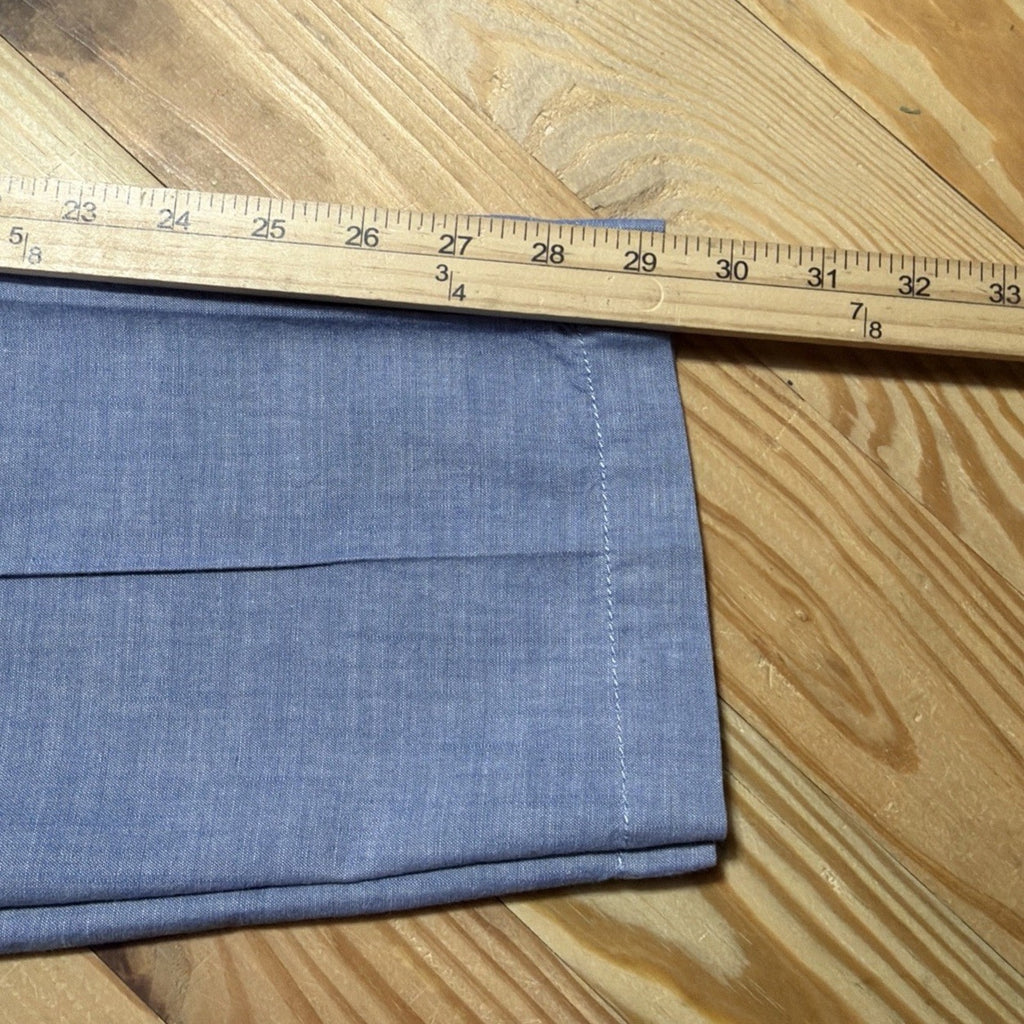 Talbots Pants Womens 10 The Weekend Chino Straight Leg Chambray Blue Cotton
