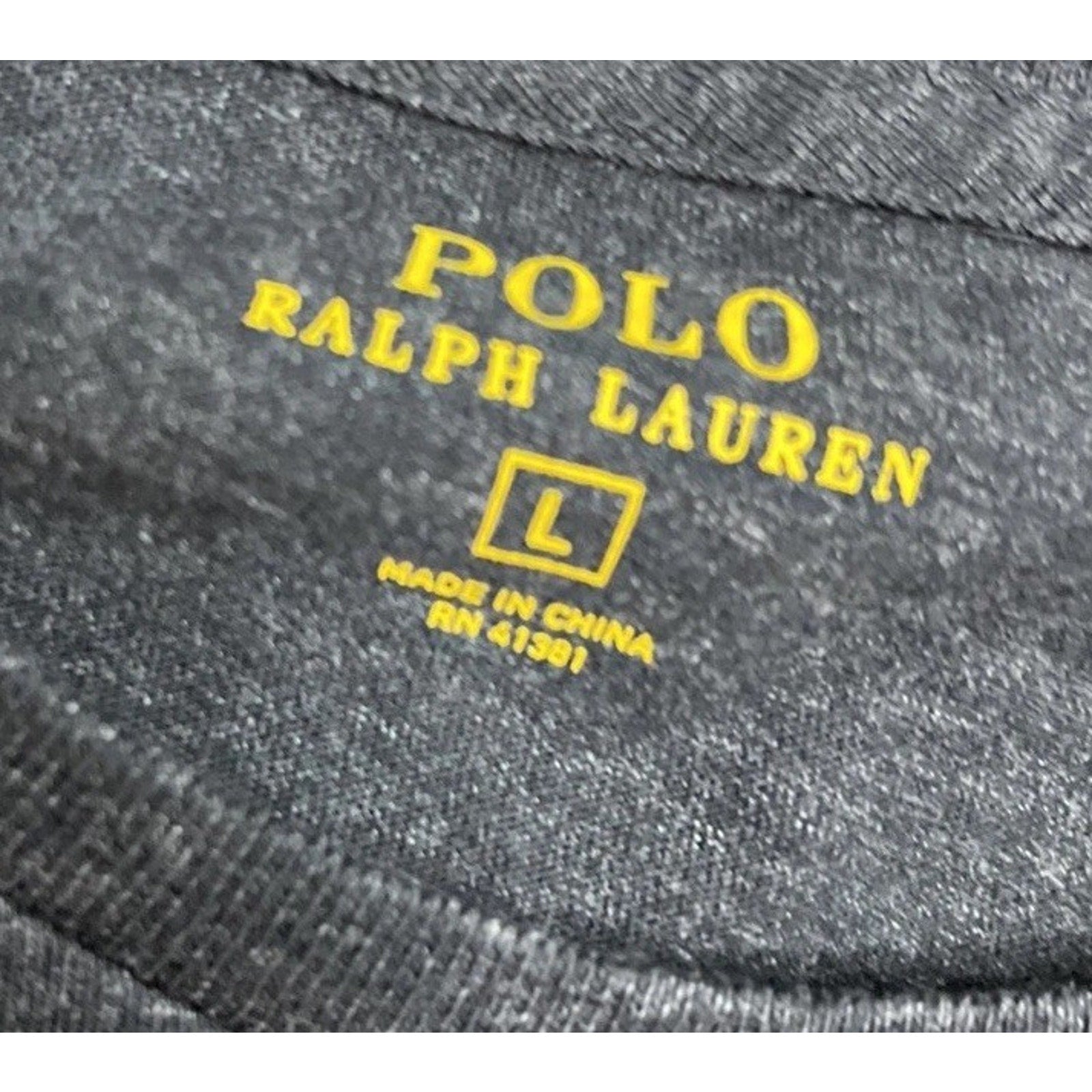 Polo Ralph Lauren T Shirt Mens L Heather Gray Pony Casual Short Sleeve