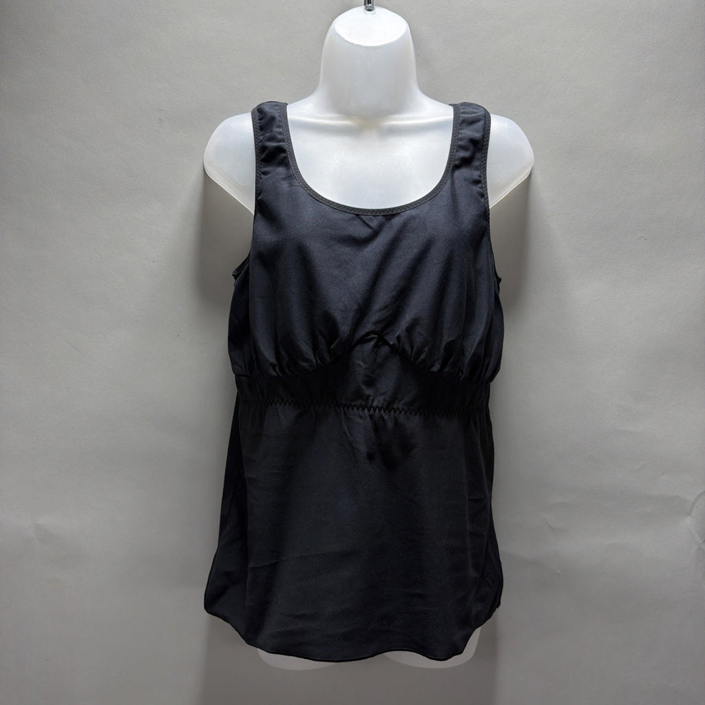 Amoena Michelle Camisole USA Large Breast Post Surgical Recovery Black 2105