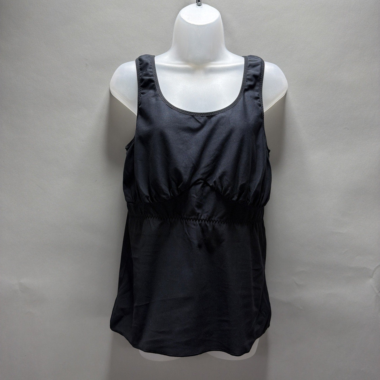 Amoena Michelle Camisole USA Large Breast Post Surgical Recovery Black 2105