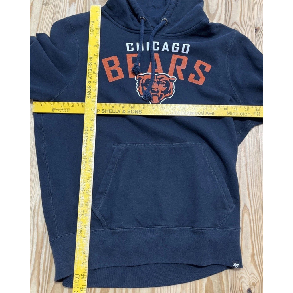 NFL Chicago Bears '47 Brand French Terry Striker Applique Hooded Sweatshirt M
