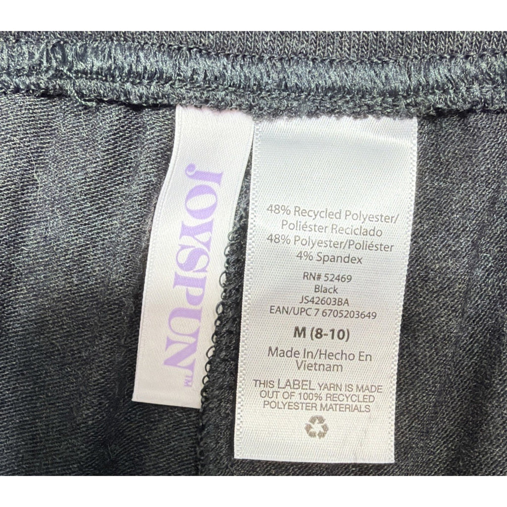 Joyspun Womens M 8-10 Gray Wide Leg Lounge Pajama Pants Drawstring Pockets