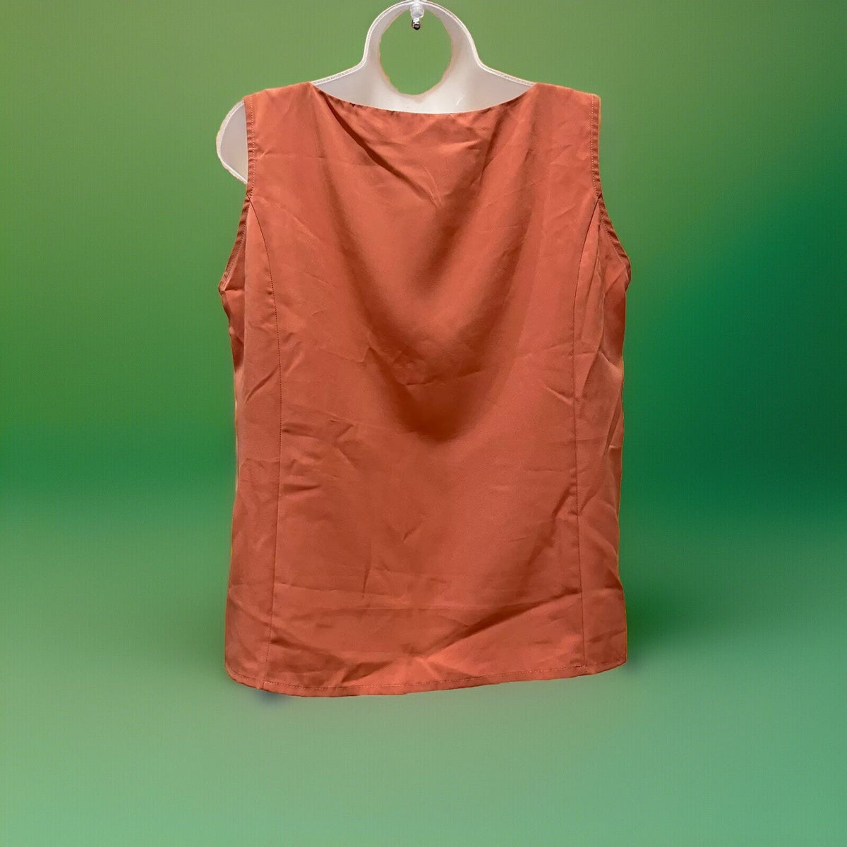 Martinique women's Peach Orange sleeveless Tie Front Sleeveless Blouse Women's M