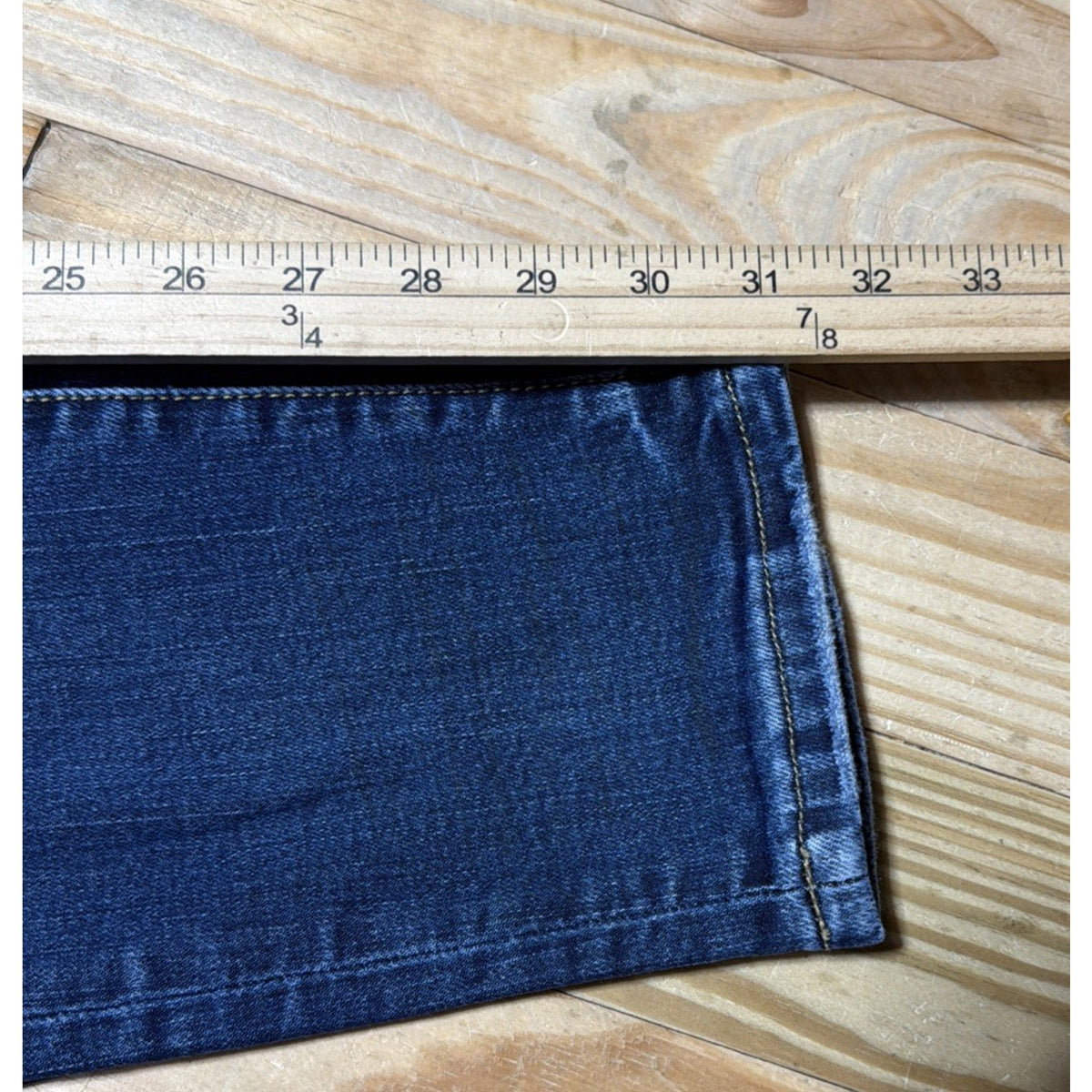Valabasas Jeans Mens 34 Blue Skinny Denim Distressed Button Fly Stretch