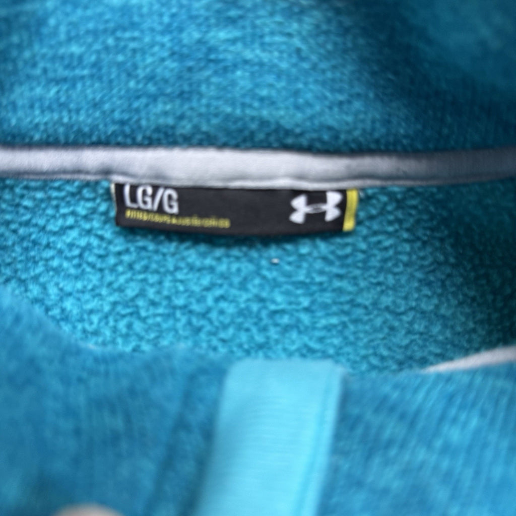 Under Armour Half Zip Sweater Green Gym Workout Women’s L