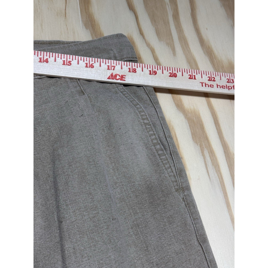 Vintage WPM Men’s Pleated Pants 38x30 Beige Tan Tapered Casual Trousers USA Made