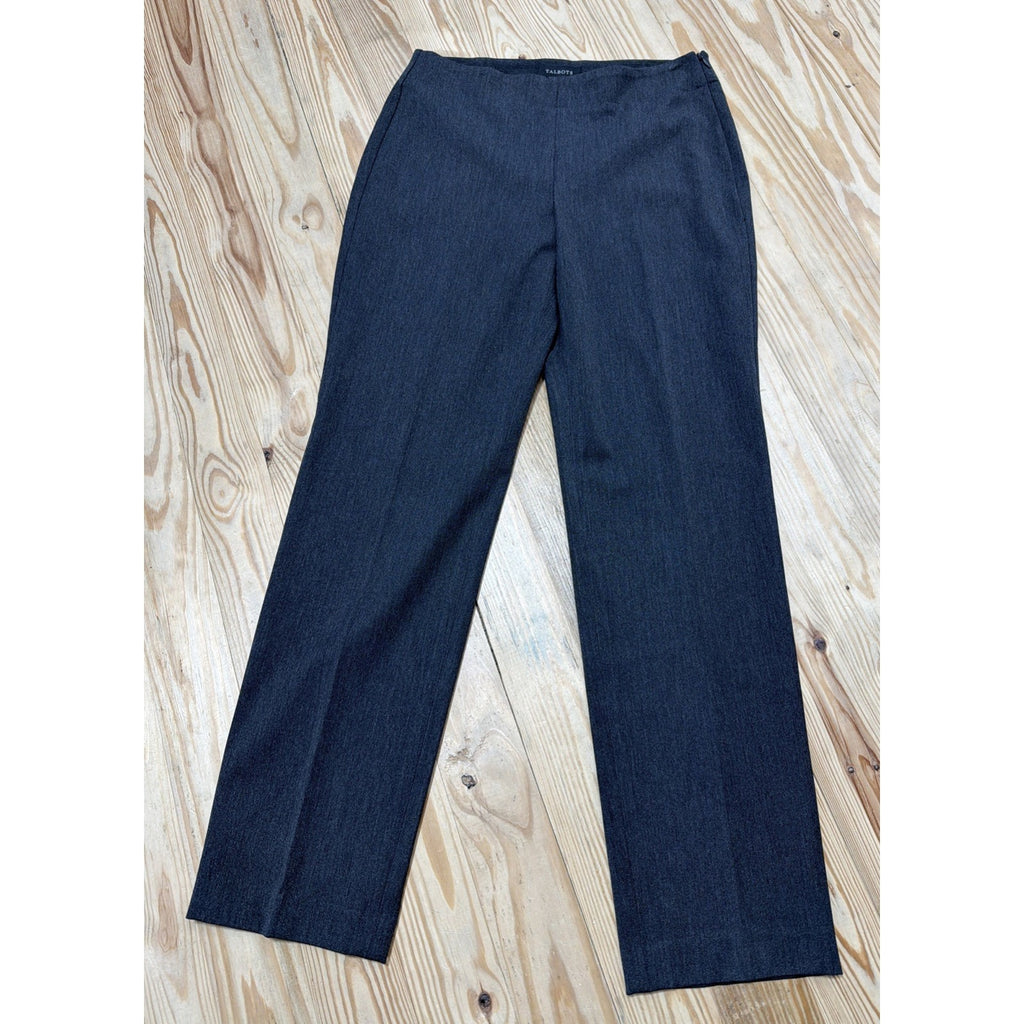 Talbots Heritage Straight Leg Dress Pants Womens Size 6 Gray 30x30