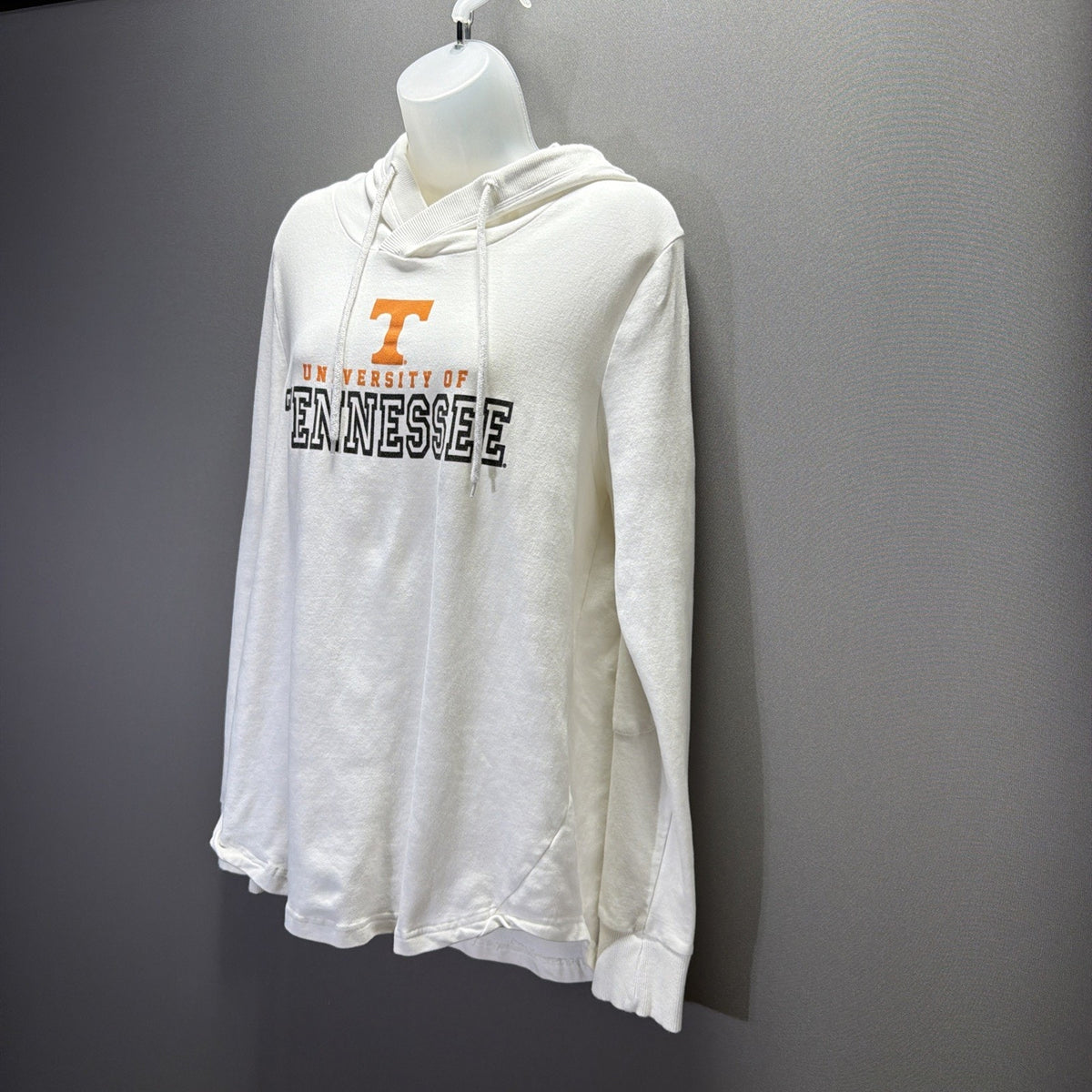 TENNESSEE VOLUNTEERS Womens XXL White Long Sleeve Hoody Shirt Top Champion. Spot