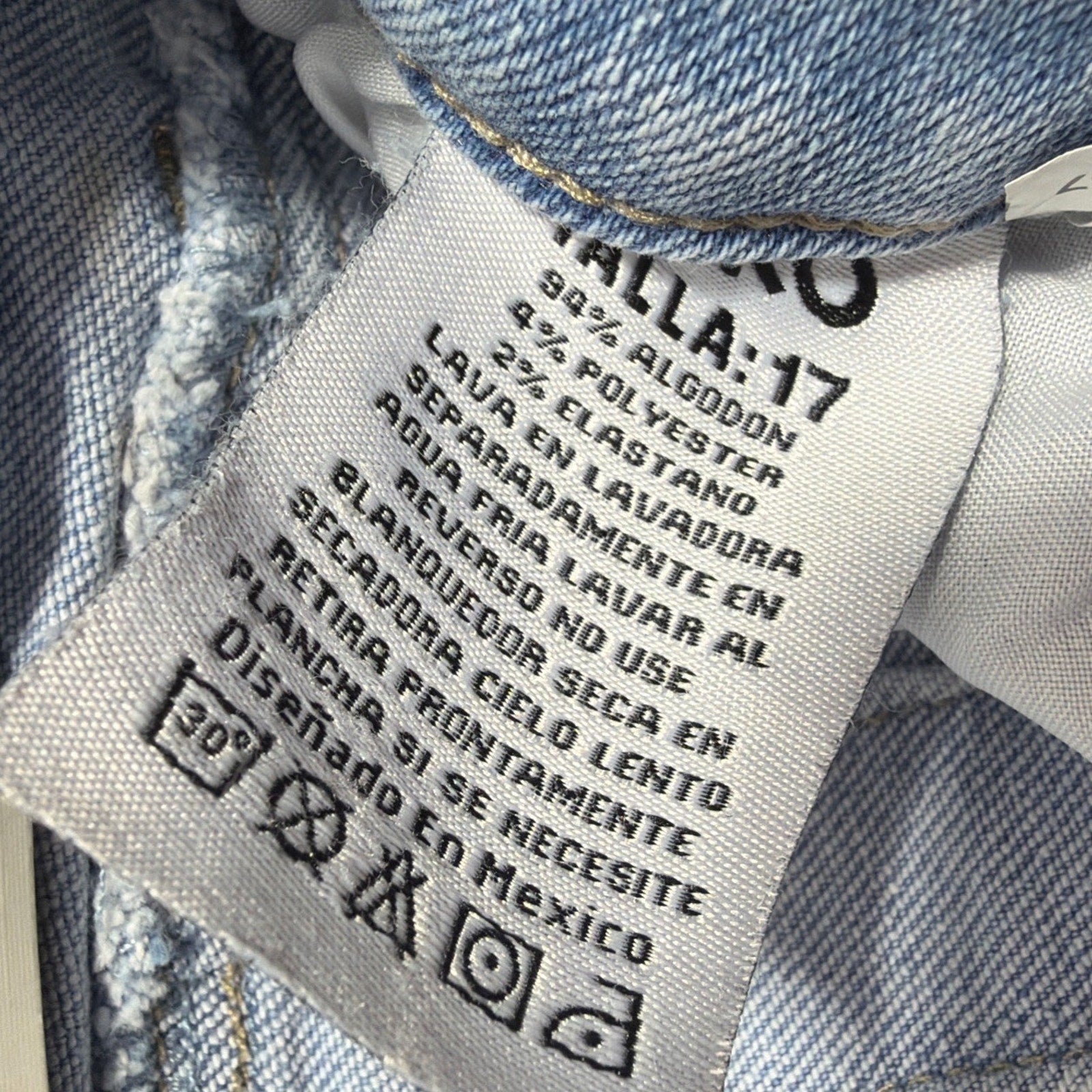 KOKO High Rise Skinny Jeans Womens Size 17 Blue Denim Juniors Distressed