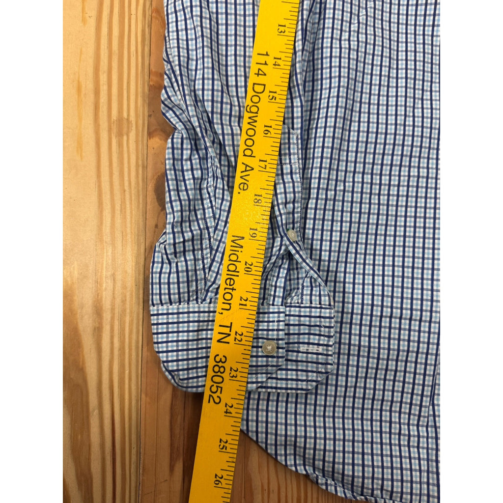 Tommy Hilfiger Men's Button Dress Shirt Regular Fit Long Sleeve Blue Medium